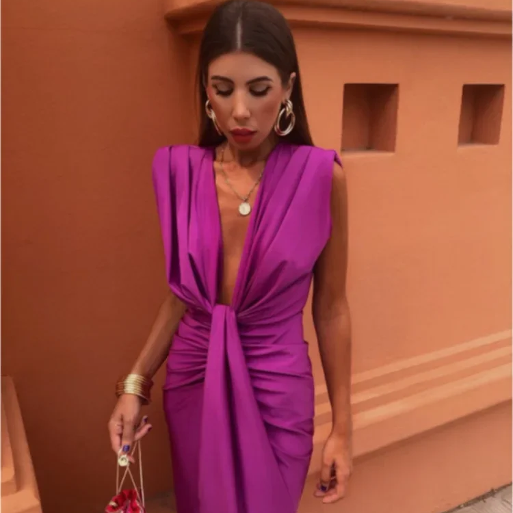 Sterra | Elegáns Plissé Dress