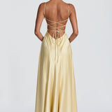 Adelina Maxi Dress - Lemon