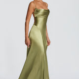 Adelina Maxi Dress - Light Olive