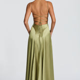 Adelina Maxi Dress - Light Olive