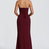 Adora Maxi Dress - Cherry Patent