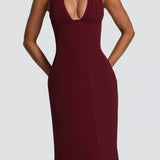 Adora Maxi Dress - Cherry Patent