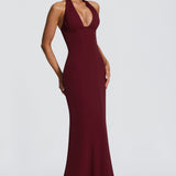 Adora Maxi Dress - Cherry Patent