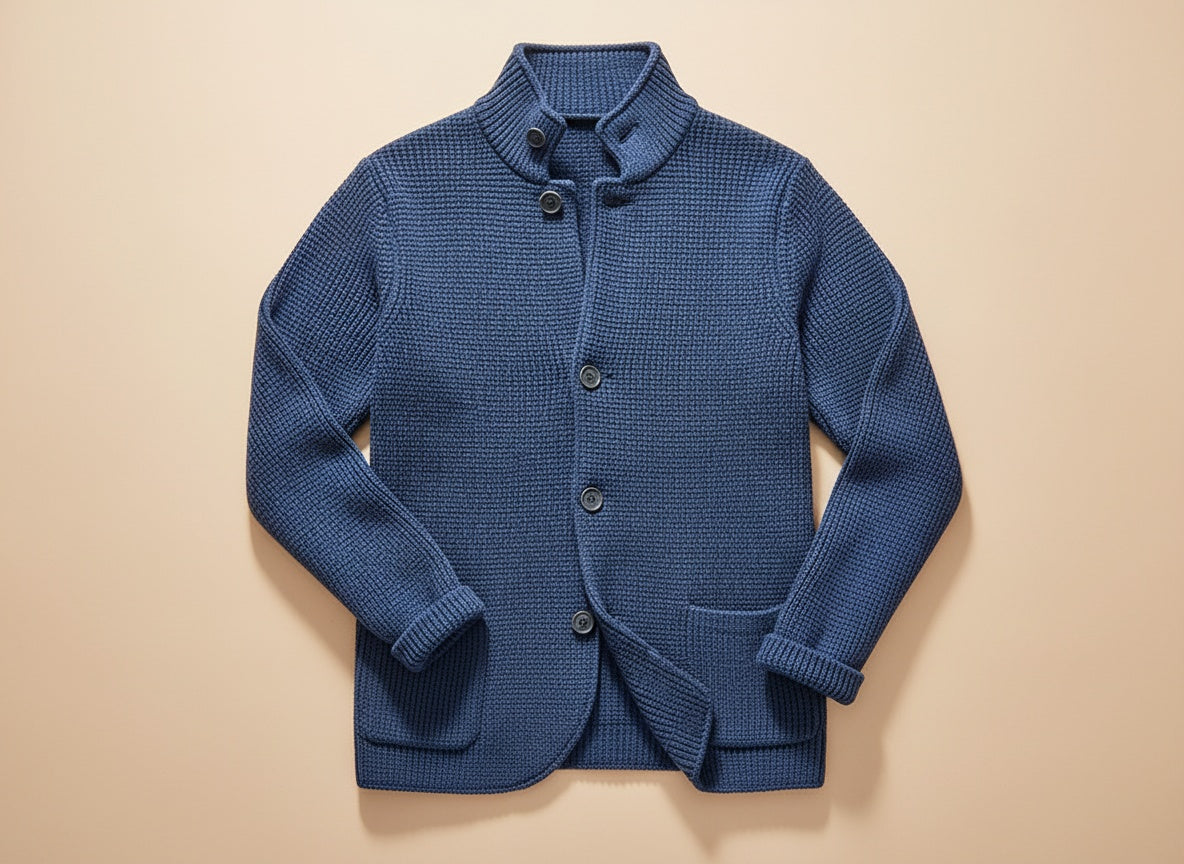 Reidar | Leather Cardigan