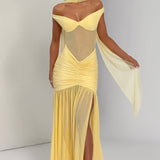 Alaia Maxi Dress - Lemon