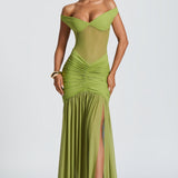 Alaia Olive Maxi Dress
