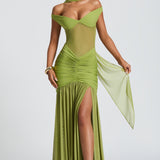 Alaia Olive Maxi Dress
