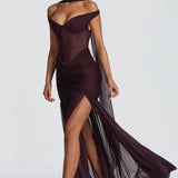 Alaia Maxi Dress - Plum