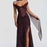 Alaia Maxi Dress - Plum