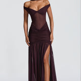 Alaia Maxi Dress - Plum