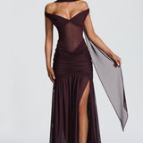 Alaia Maxi Dress - Plum