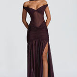 Alaia Maxi Dress - Plum