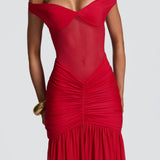 Alaia Red Maxi Dress