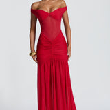 Alaia Red Maxi Dress
