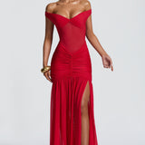 Alaia Red Maxi Dress
