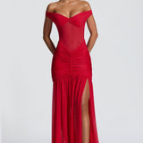 Alaia Red Maxi Dress