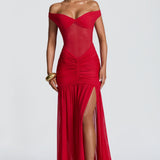 Alaia Red Maxi Dress