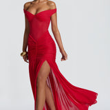 Alaia Red Maxi Dress
