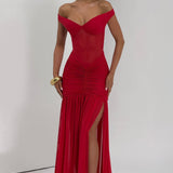 Alaia Red Maxi Dress