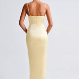 Alora Maxi Dress - Lemon
