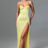 Alora Maxi Dress - Lemon