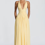 Amaris Lemon Maxi Dress