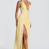 Amaris Lemon Maxi Dress