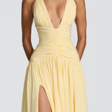 Amaris Lemon Maxi Dress