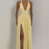 Amaris Lemon Maxi Dress