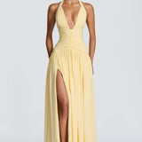 Amaris Lemon Maxi Dress
