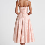 Amity Midi Dress - Soft Peach Color