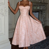 Amity Midi Dress - Soft Peach Color