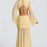 Andrina Lemon Maxi Dress