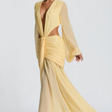 Andrina Lemon Maxi Dress