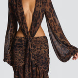 Andrina Maxi Dress - Leopard Print