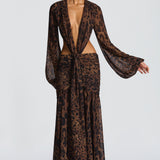 Andrina Maxi Dress - Leopard Print