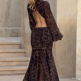 Andrina Maxi Dress - Leopard Print