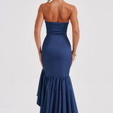 Angelina Maxi Dress - Navy Blue