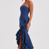 Angelina Maxi Dress - Navy Blue