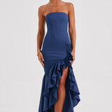 Angelina Maxi Dress - Navy Blue