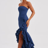 Angelina Maxi Dress - Navy Blue