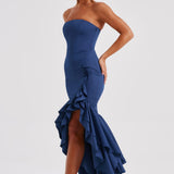 Angelina Maxi Dress - Navy Blue