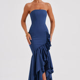 Angelina Maxi Dress - Navy Blue