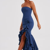 Angelina Maxi Dress - Navy Blue
