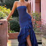 Angelina Maxi Dress - Navy Blue