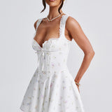 Antonella Mini Dress - Multicolored Floral Print
