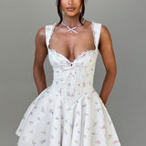 Antonella Mini Dress - Multicolored Floral Print