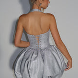 Araminta Mini Dress - Silver