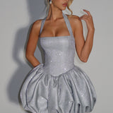 Araminta Mini Dress - Silver