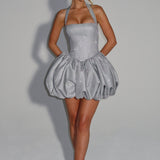 Araminta Mini Dress - Silver